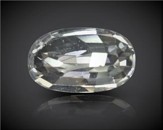 White Zircon Natural Certified 3.36 carats (DIN 90209 )